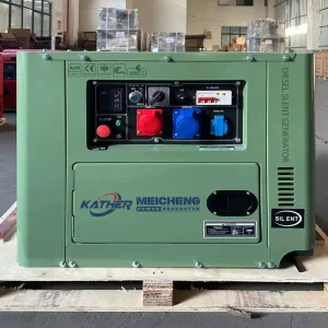 5kW 8kW 10kW Silent Diesel Generator 6kW 7kW 9KW 4 Stroke Air Cooled Rainproof Canopy All Copper Alternator Backup Power