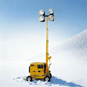 5kW Silent Generator Portable Diesel Lighting Tower Emergency Night Use