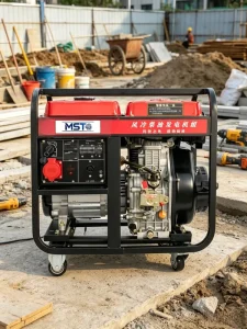 5kW Three Phase DC Air Cooled Open Frame Diesel Generator 50Hz 3600 RPM 12V DC Electric Start