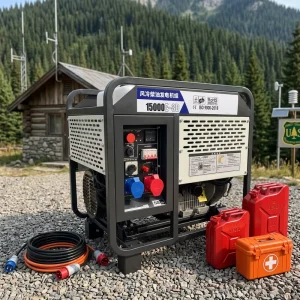 5kw 10kw Open Frame Manual Electric Start 110V-240V 50Hz 12Kva Diesel Generator Outdoor Use