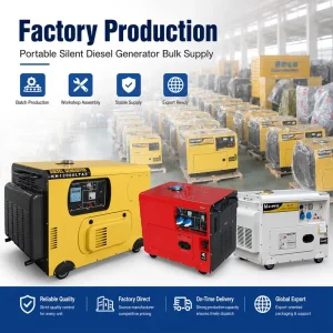 5kw 6kw 7kw 8kw 9kw Portable Generator Silent diesel Type with air Cooled Single Cylinder Engine for Homes