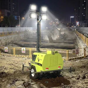 5m 7m 9m Diesel Powered Light Tower Gasoline Generator Light Towers Diesel Portable Generator With Flood Lights Lighting Tower