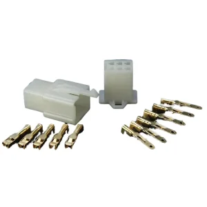 6-Pin 2.8mm DJ7061A-2.8-11/21 Auto Cable Socket Motorcycle Sensor Connector with 5A Copper Contact and ABS Housing