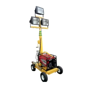 6 meter hand operated lifting pole portable gasoline generator lighting Vehicle