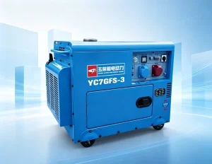 6.5kW Industrial Diesel Generator Silent 7.5kW Max Portable 531cc Air Cooled Genset Electric Start AVR 25L Tank Open Frame
