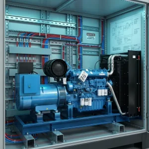 600 KVA Diesel Generator Weichai Baudouin Genset 500 KW 3 Phase with ATS Auto Start Open Frame for Factory Backup Power
