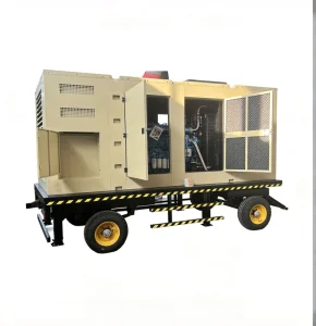 600KW Weichai Powered Trailer Mounted Silent Generator with Soundproof Canopy Industrial Emergency Backup Power Genset