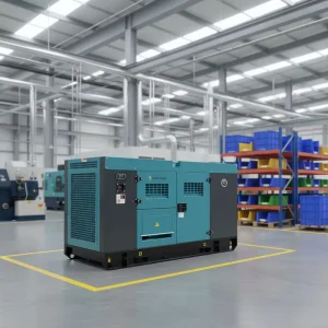 60HZ 1800RPM 190V 3 Phase Prime Power 20KW Silent Portable Diesel Generator Set With Flywheel