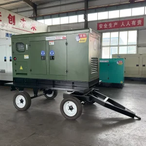 60Hz 40kVA 50kV 60kVA Mobile Trailer Diesel Generator Open Frame ATS Remote Start 220V 240V