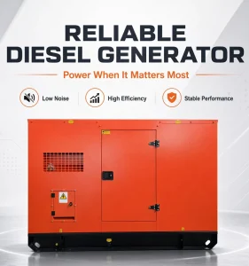 60kVA 48kW Low Noise Silent Diesel Generator Industrial Auto Start Alternator Power Genset