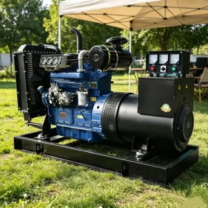 60kVA 65KVA 50kW Ricardo Open Type Diesel Generator Set Weatherproof Canopy Low Noise for Outdoor Construction Site Home Backup