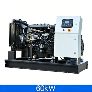 60kW 75kVA Silent Type Auto Start ATS Open Type Diesel Generator for Construction Site