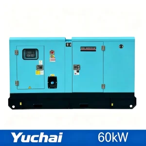 60kW 75kVA Silent Type Low Fuel Consumption Yuchai Diesel Generator Set 3 Phase Water Cooled 50Hz 60Hz For Hospital & School