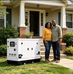 60kva Silent Diesel Generator Set Three-Phase with ATS Option Soundproof Water Cooled Dynamo for Africa