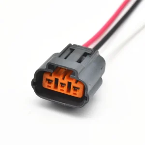 6195 0009 6195 0012 Auto Wire Harness Connector 3 Pin Waterproof Male Female Nickel Contacts Straight Orientation 3P for PCB