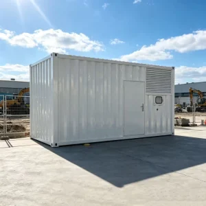625kVA 500kW Super Silent Containerized Diesel Generator Low Noise 75dB IP23 3 Phase for Commercial Building Factory
