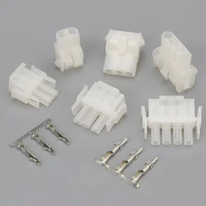 63080 Series Auto Connector 6.3mm Pitch Male Female Connectors Rubber Shell Nylon Adapter