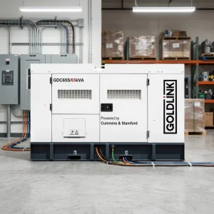 65kVA/52kW Super Silent Diesel Generator Soundproof Genset AC Single Phase with ATS Water Cooling Systorm