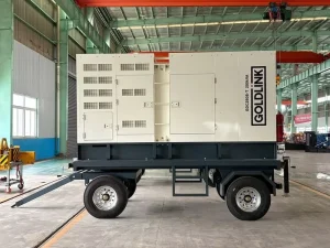 65kVA Trailer Type Diesel Generators Copper Alternator 4 Cylinder Water Cooling System Auto Start