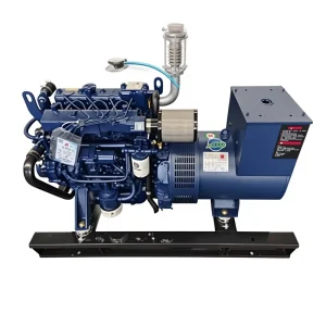 66kW Marine Silent Open frame Diesel Generator Set 4 Cylinder Water cooled Shipboard Power 50/60Hz ATS Customizable