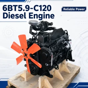 6BT5.9-C120 Diesel Engine 120HP 5.9L 6 Cylinder Turbocharged Water Cooled Power Engine for Construction Machinery