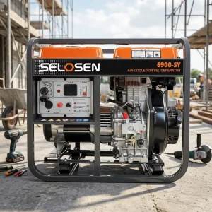 6kVA 110v 220v Open Diesel Generator Backup Power Generation Machine 6.2kW 380v Three Phase Diesel Generator 400V Electric Start