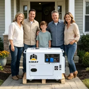 6kva Silent Diesel Generator Auto Start Single Phase 5kw Home Use with ATS Model KDE6500STA 95% Efficiency 1 Year Warranty