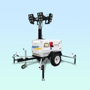 6x350w LED Light Tower Diesel Generator Hydraulic Mast Outdoor Night Lighting 4 Sides Illumination