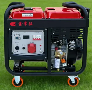 7.5 9 10 12 18KW Portable 230V/400V Single Phase Three Phase 50Hz Air Cooled Single Cylinder Open Frame Diesel Generator ATS