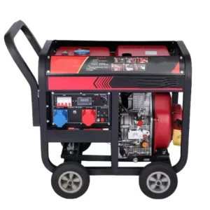 7.5kw Open Type Diesel Engine Wheels Portable Type Air-Cooled Generator Set for Outdoor Use