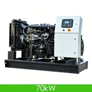 70kW 87.5kVA ATS Pure Copper Alternator Open Type Silent Diesel Generator with Remote Start
