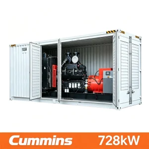 728kW 910kVA Easy Maintenance Compact Design for Port Soundproof Silent Type Powered by Cummins Diesel Generator Set