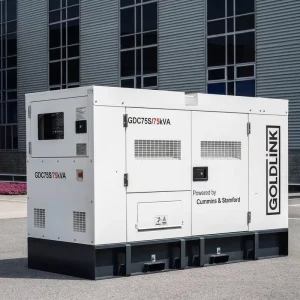 75KVA 60KW Diesel Generators 180A 380V AC Three Phase with ATS Option CE Certified