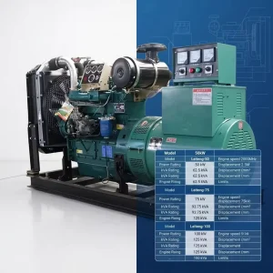 75kW 100kVA Open Type Diesel Generator Set 3 Phase 4 Wire Industrial ATS Construction Factory 50KW 100KW Genset