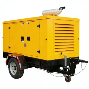 75kW Diesel Generator Sets Soundproof with Mobile Trailer Low noise Type Diesel Generator Outdoor 1 Year Warranty