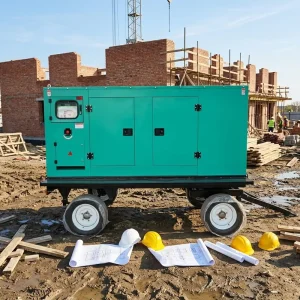 75kw 95kva Portable Silent Canopy Diesel Generator for Construction Site