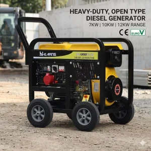 7KW 10KW 12KW Equal Power Diesel Generators Portable Outdoor Open Diesel Engine Generator for Home