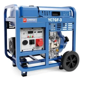 7KW 230/400v Single 1800 RPM Super Silent Open Frame Mobile Generator Set Electric Start Emergency Backup Power
