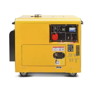 7KW 7.5KVA Silent Diesel Generator 50 60Hz CE Certified Portable Large Fuel Tank Genset for Home Industrial Emergency Backup
