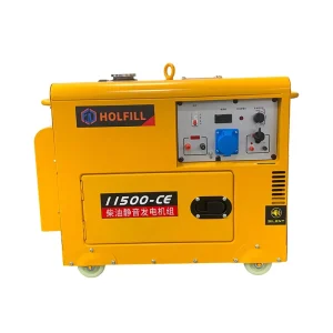 7kW 230V 50Hz Diesel Air Cooled Silent Generator Set with Alternator for Residential Areas Shopping Malls Schools Model 11500 CE