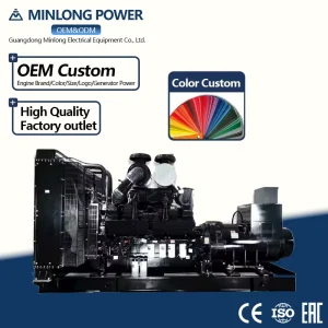 800Kw 1000Kva Cumming Open Diesel Genset Industrial Backup Efficient 3 Phase 380V 400V 50Hz 1500RPM Generator Set