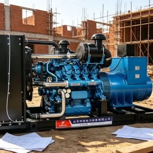 800kW 3 Phase Water Cooled Diesel Generator ATS Auto Start Industrial Backup Power Generator Set