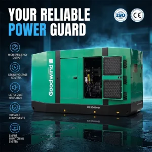 800kw Silent Industrial Soundproof Water Cooled 1500RPM Low Fuel Consumption Diesel Generators Set For Cement Factory