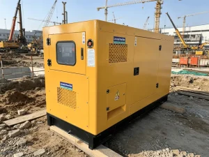 80KW 100KVA 3 Phase Brushless Silent Diesel Generator Set Compact Base Tank