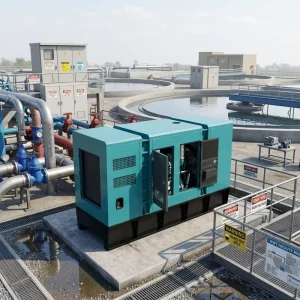 80KW 100KVA Single Phase 3 Phase 50HZ 60HZ Silent Generator Set Low Noise Backup Power for Water Treatment Plants