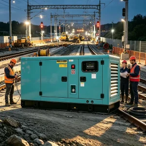 80KW 90KW 100KW 120KW Water Cooled Silent Diesel Generator 3 Phase 50 60Hz Auto Remote Start for Railway Use Factory