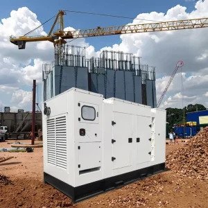 80KW Diesel Generator with Auto Start Silent Type Sound Insulation Water Cooled for AC Single Phase Three Phase Output