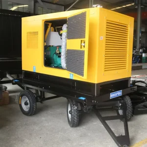 80KW Mobile Diesel Generator Silent Box Rainproof Trailer Portable Emergency Power Supply Featuring Engine Motor Core