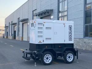 80kVA 64kW Mobile Trailer Mounted Diesel Generator with Towable Axles and Brakes for Outdoor Events
