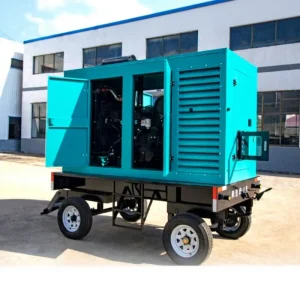 80kW 100kVA Diesel Silent Trailer Mobile Generator with ATS 4 Wheels for Farm & Mining